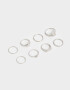 Sets Anillos Metal diferenciado Anillos Sets De Metal - Plateado