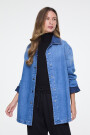 CAMISA DENIM OVERSIZE Azul