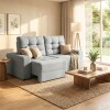 Sillón Cama Reclier Pequim 3 Cuerpos - Extensible Gris