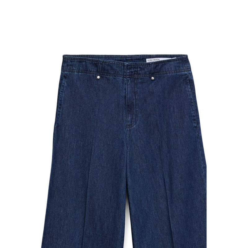 VMAISA MR WIDE PALAZZO JEANS YO3102 Medium Blue Denim