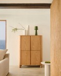 Aparador alto Salaya de madera contrachapada de fresno FSC Mix Credit 100 x 134 cm Aparador alto Salaya de madera contrachapada de fresno FSC Mix Credit 100 x 134 cm