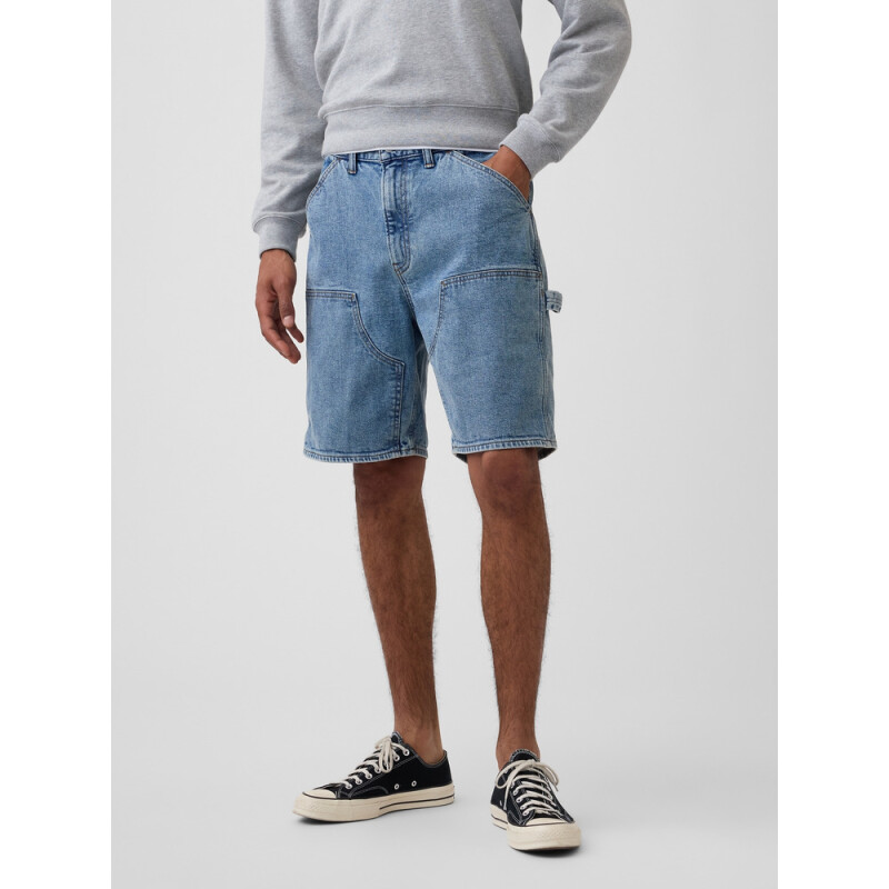 V-DENIM CARPENTER SHORT MED HERRING MEDIUM WASH