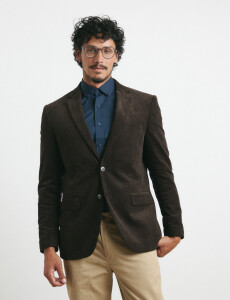 110470 SACO HARRINGTON LABEL Marron