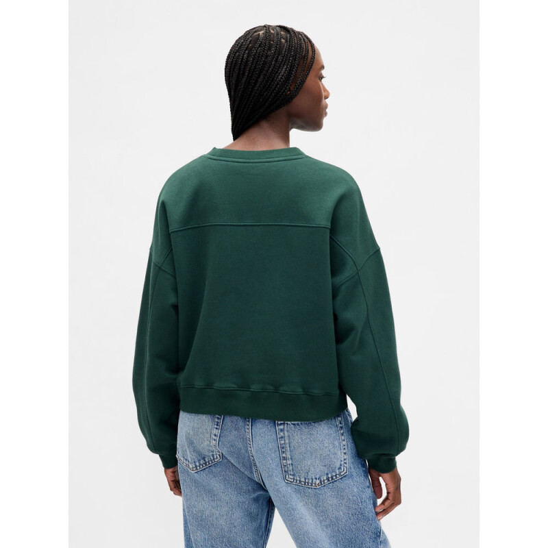 LOGO WEDGE PULLOVER DEEP HUNTER 505