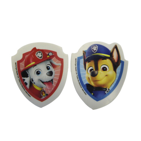 Pack x 2 Goma de Borrar Paw Patrol 4 cm ROJO/AZUL