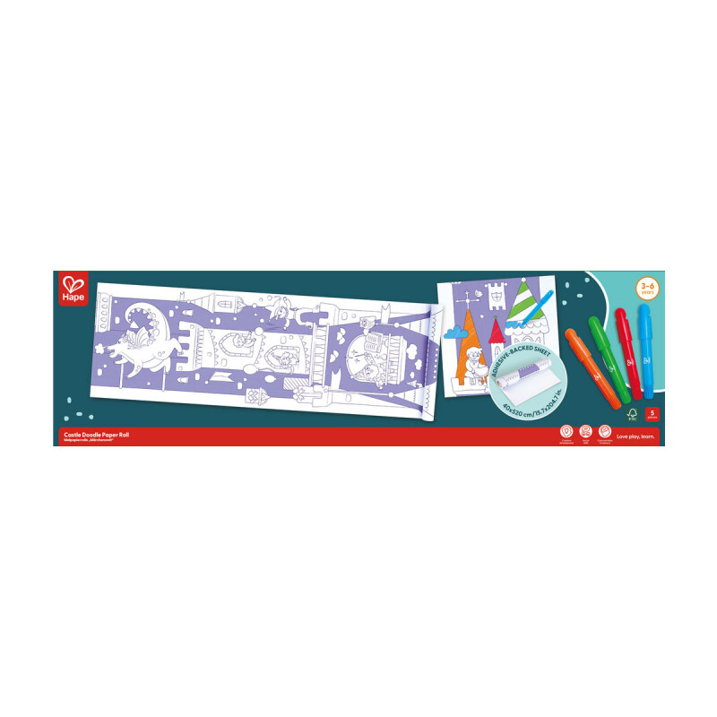 Rollo de Papel para pintar Castillos Hape Rollo de Papel para pintar Castillos Hape