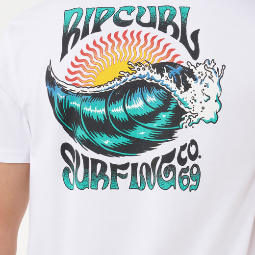 Remera Rip Curl Hazed & Tubed Tee - Blanco Remera Rip Curl Hazed & Tubed Tee - Blanco