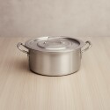 Olla Cacerola de Aluminio Fortaleza 24cm 5,6 litros PLATEADO