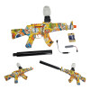 Arma De Orbeez Diseño Grafiti Ak47 Con Silenciador Arma De Orbeez Diseño Grafiti Ak47 Con Silenciador