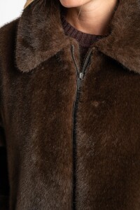 Abrigo Piel Chocolate