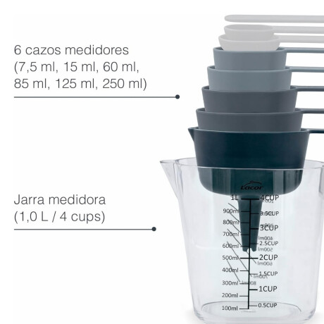 Set de medición jarra mas tazas Set de medición jarra mas tazas