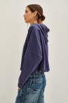 Buzo Over Crop Azul