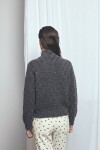 Cardigan abotonado gris oscuro