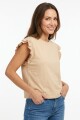 Remera m/c con volados MAIZ