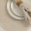 Camino Lino Kantha Flecos Natural 50x220 Camino Lino Kantha Flecos Natural 50x220