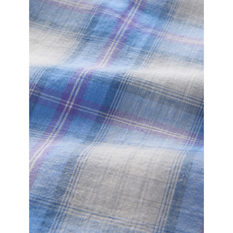 SS LINEN SHIRTING BLUE