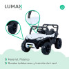 Auto a Batería Lumax 4x4 12V control remoto, USB y Música Blanco