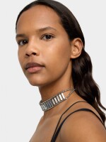 Choker De Barras Espejo plateado