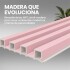 Pack x10 Wpc Simil Madera Wall Panel Lambrin 2.90x16.7 Rosa 1