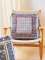 PUFF CUADRADO TEXTIL ETNICO CORAL CORAL
