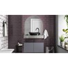 Mueble de baño suspendido en porcelanato Peri Gris Pulido 80 cm sin bacha Mueble De Baño Suspendido En Porcelanato Peri Gris Pulido 80 Cm Sin Bacha