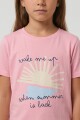 Remera m/c estampada Wake Me Up ROSA