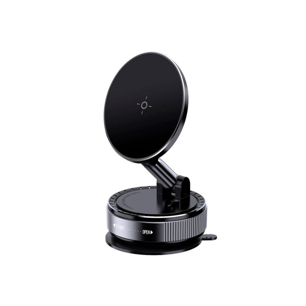 Soporte para auto magnético CL-21 con ventosa color negro Soporte Para Auto Magnético Cl-21 Con Ventosa Color Negro