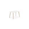 Juego de Comedor Eames Mesa Rectangular 120x80 + 4 Sillas Blanco