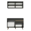 Mueble de cocina y encimera compacta Lumax MDP 120cm Negro Mueble de cocina y encimera compacta Lumax MDP 120cm Negro