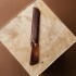 Rustic Stone Bread Knife Caramel