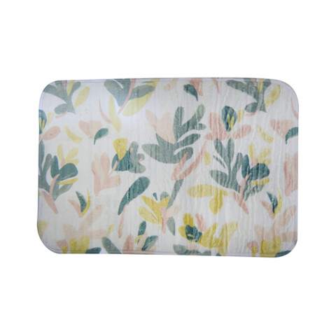 Alfombra Baño con Memoria Home Class 40x60 8096 FLORES ROSA