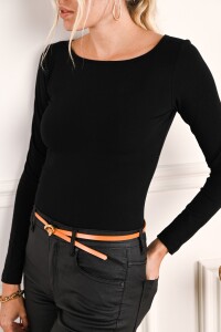 Remera Algodon Elastano Negro