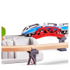 Pista de tren Juego de Bloques de Construcción Tren de Ciudad Hape Pista de tren Juego de Bloques de Construcción Tren de Ciudad Hape