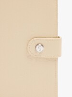 Cartera Con Textura L beige