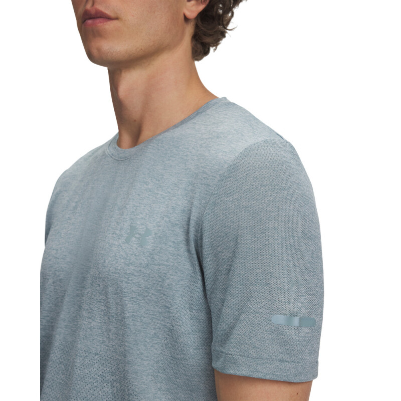 UA SEAMLESS STRIDE SS-BLU GRN-323