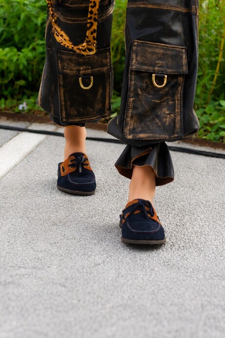 Half Del Corral Shoes Azul / Habano