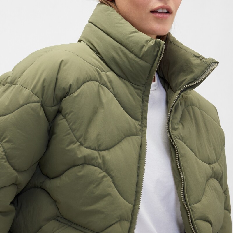 V-TRANSITIONAL QUILTED JACKET OLIVE NIGHT