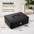Caja Cofre Seguridad Dinero Fuerte Metal Llave 30x24x9cm Ax Negro