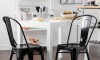 Juego de comedor 6 sillas Tolix 120 Negro