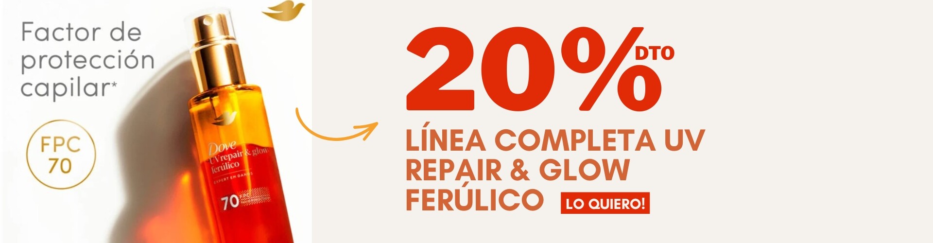 Oferta dove uv repair