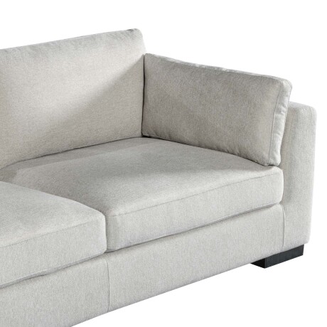 SOFÁ C/CHAISE MÁS DE 4 CUERPOS TELA NATURAL-BEIGE MONACO NATURAL