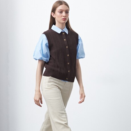 CHALECO MELT Chocolate