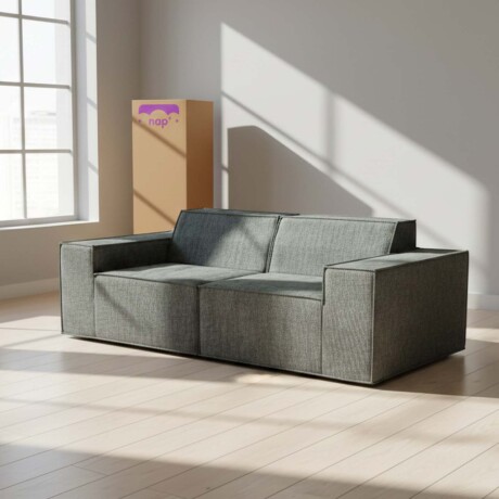 SOFÁ MODULAR 3 CUERPOS ESPUMA GRIS LUNA