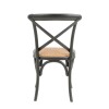 Silla Cruceta de Abedul macizo - Negra Silla Cruceta de Abedul macizo - Negra
