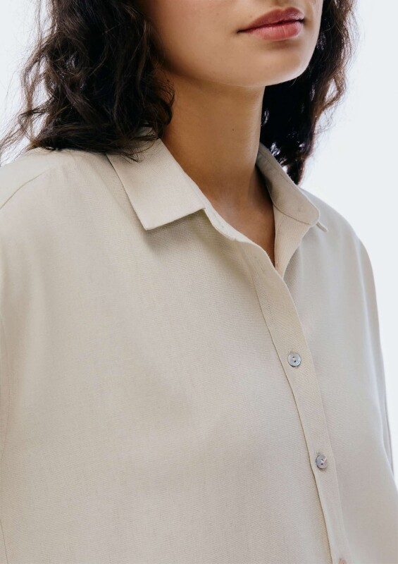 CAMISA ML FEM CAQUI CLARO