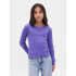 FRCH LS RIBBED TEE BLUE IRIS 2