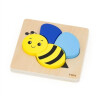 Puzzle Silueta viga 4 piezas Abeja