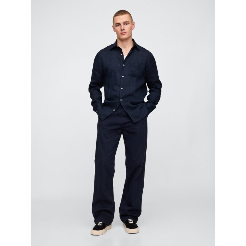 LS LINEN NAVY UNIFORM