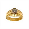 Anillo Solitario-Oro bajo-Piedra Zirconia-AN8089 conpiedra