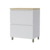 Bajo mesada 70 cm - 1 Puerta 1 Cajón - Rainha Blanco
